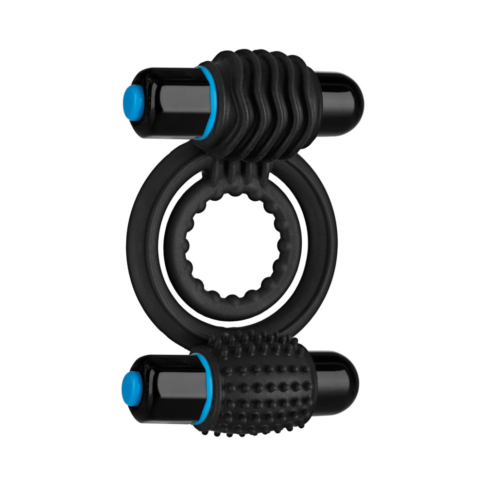 OptiMale Vibrating Double C Ring - Black