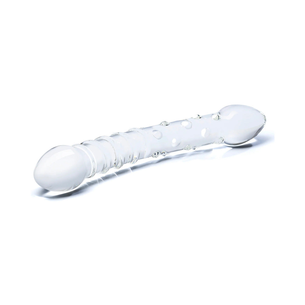 Glas Double Trouble Glass Dildo 10"