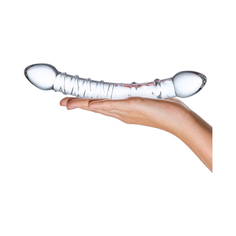 Glas Double Trouble Glass Dildo 10"