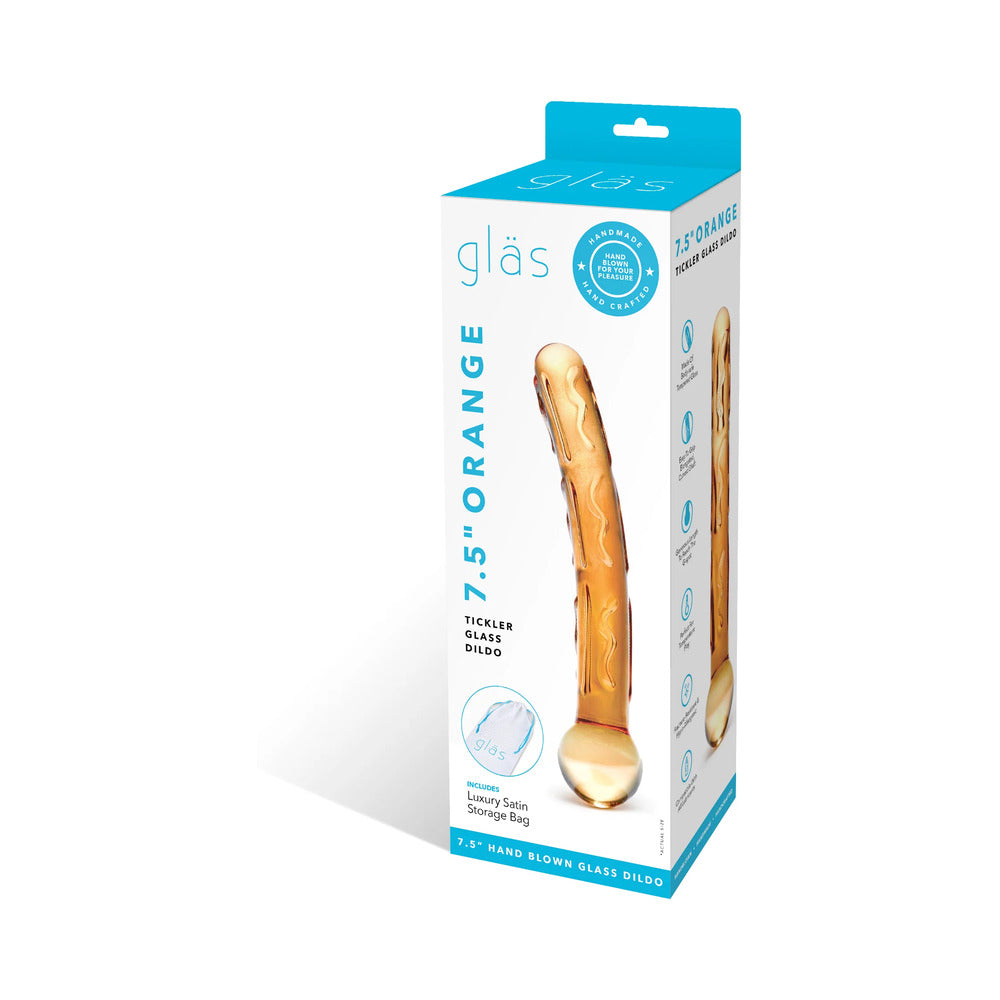 Glas Tickler Dildo - Orange