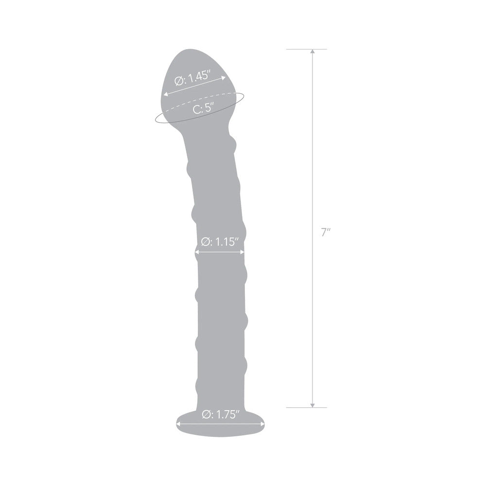 Glas Spiral Glass Dildo - Blue