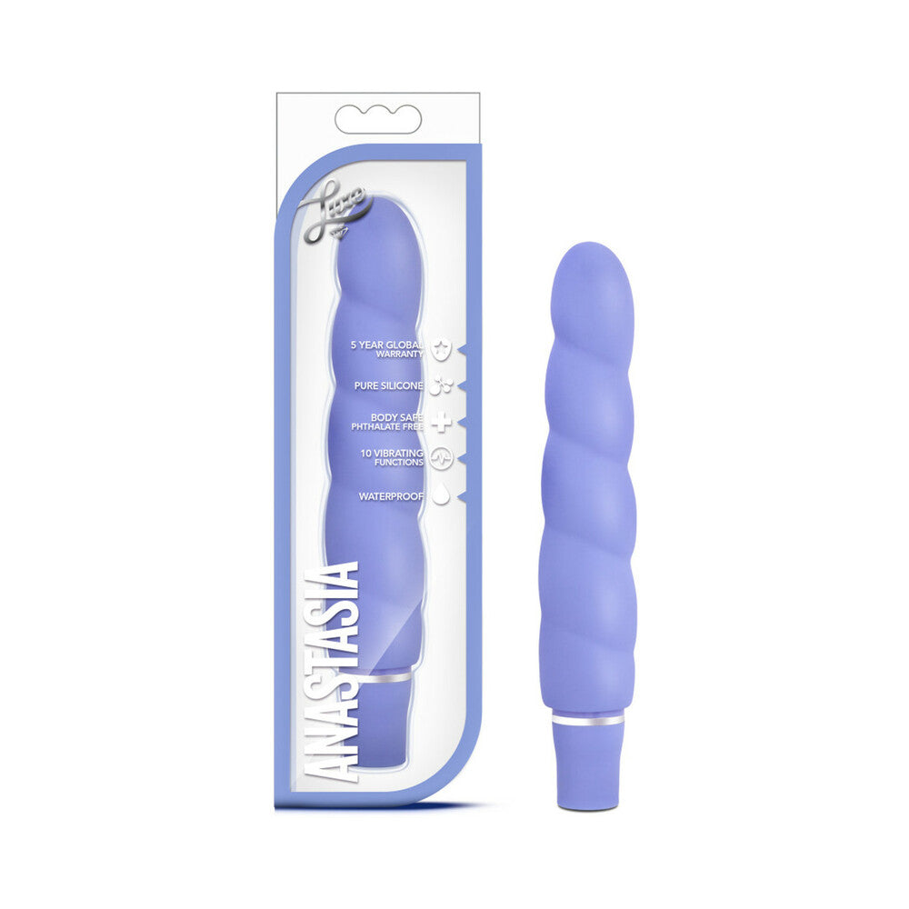 Blush Luxe Anastasia Silicone Vibrator - Periwinkle