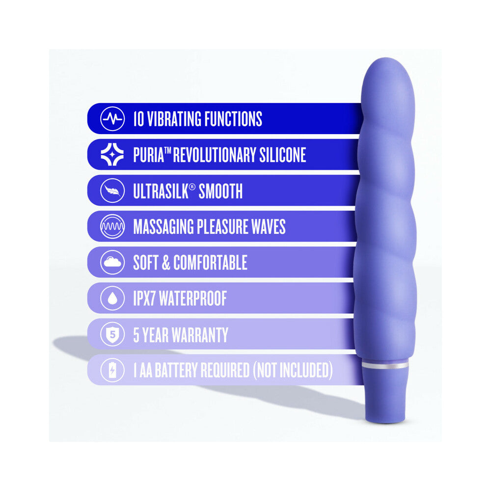 Blush Luxe Anastasia Silicone Vibrator - Periwinkle