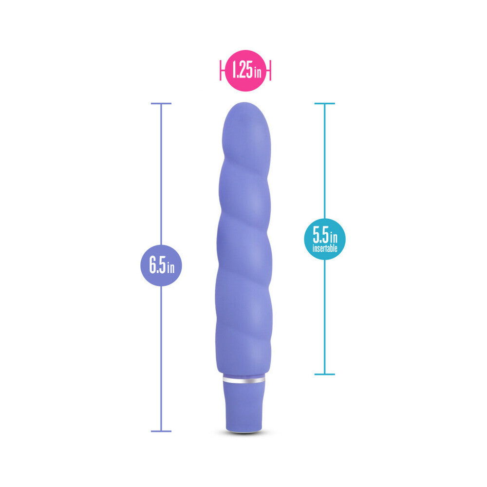 Blush Luxe Anastasia Silicone Vibrator - Periwinkle