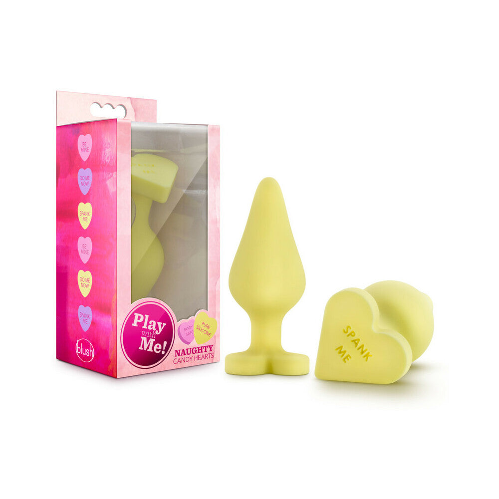 Play With Me Candy Hearts "Spank Me"-Yellow