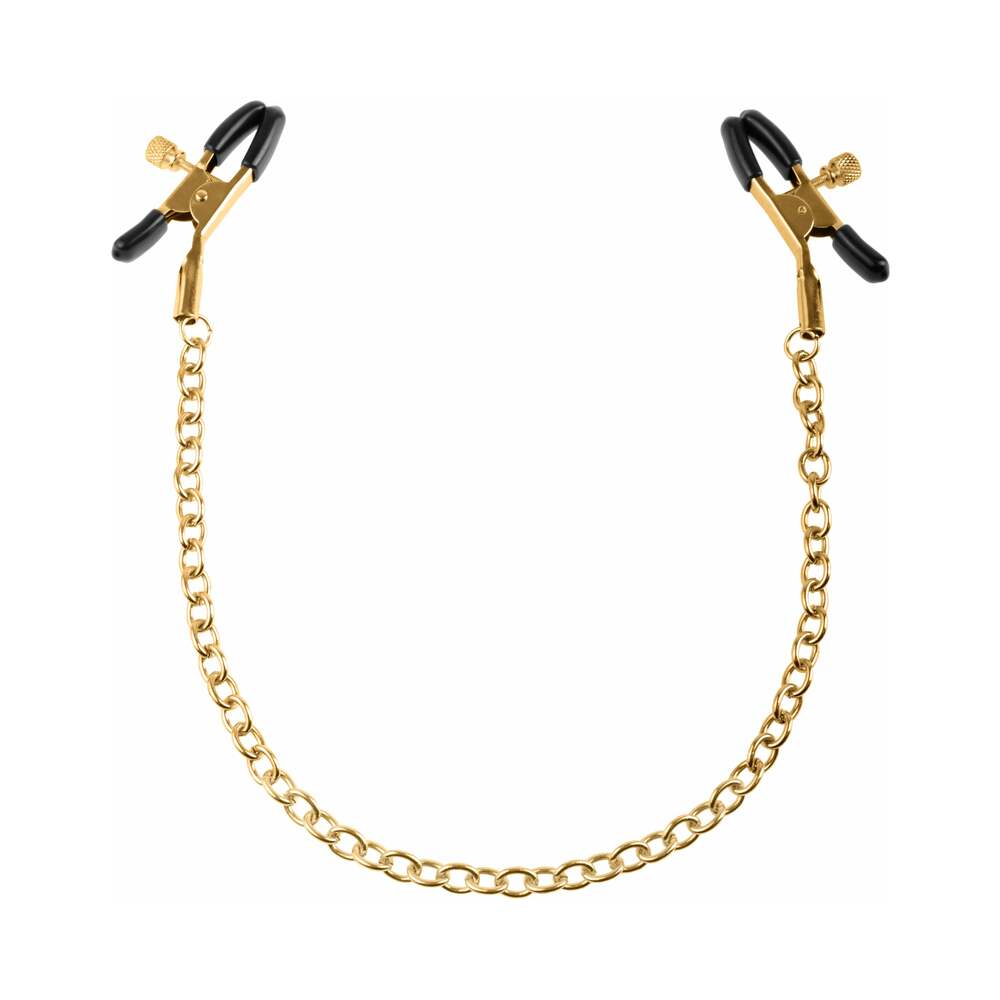 Fetish Fantasy Gold Chain Nipple Clamps
