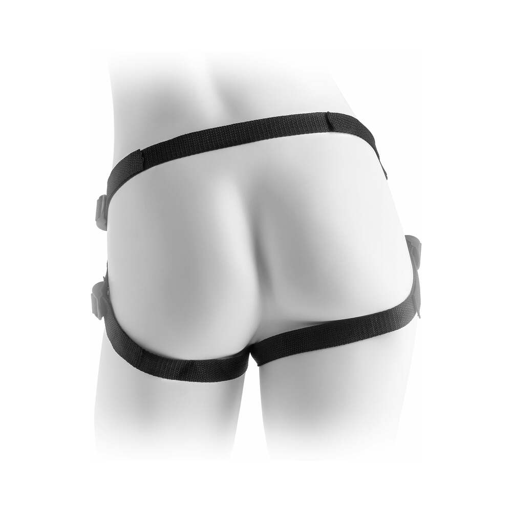 Fetish Fantasy Series Vibrating Plush Harness - Black