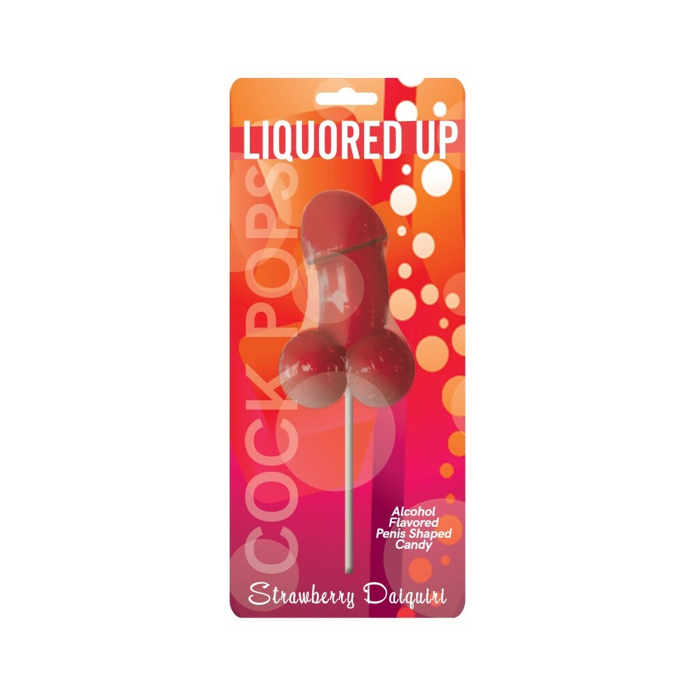 Liquored Up Cock Pops-Strawberry Daiquiri