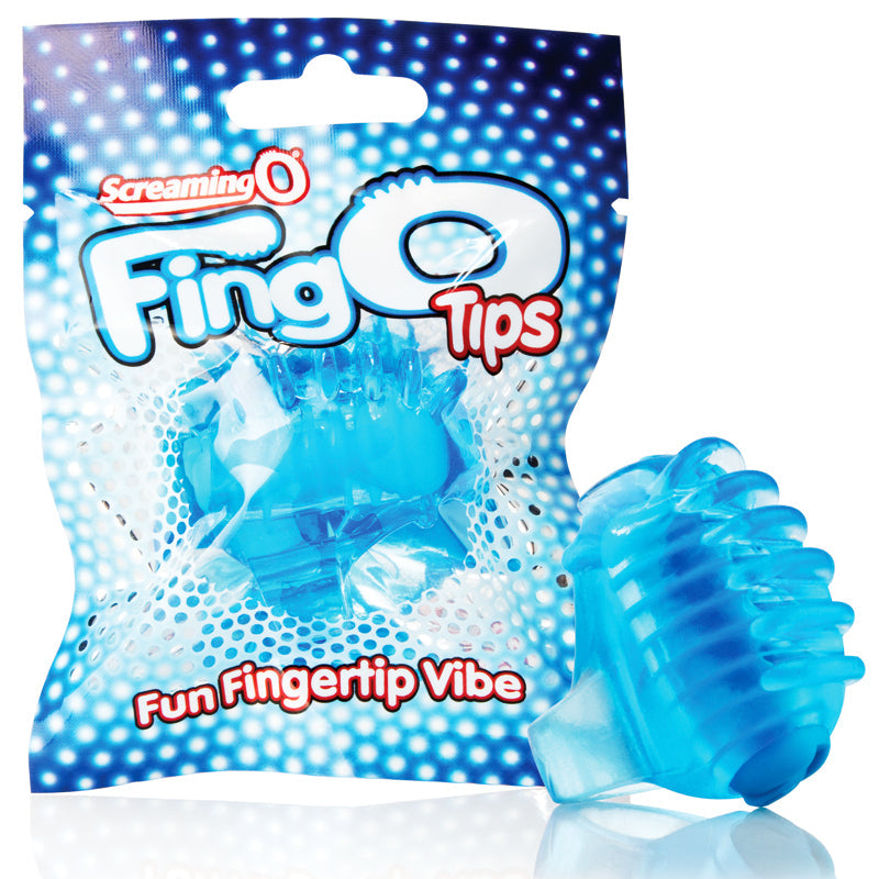 Screaming O FingO Tips-Blue