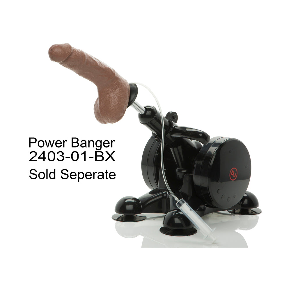 Bust It Squirting Realistic Cock w/1 oz Nut Butter - Brown