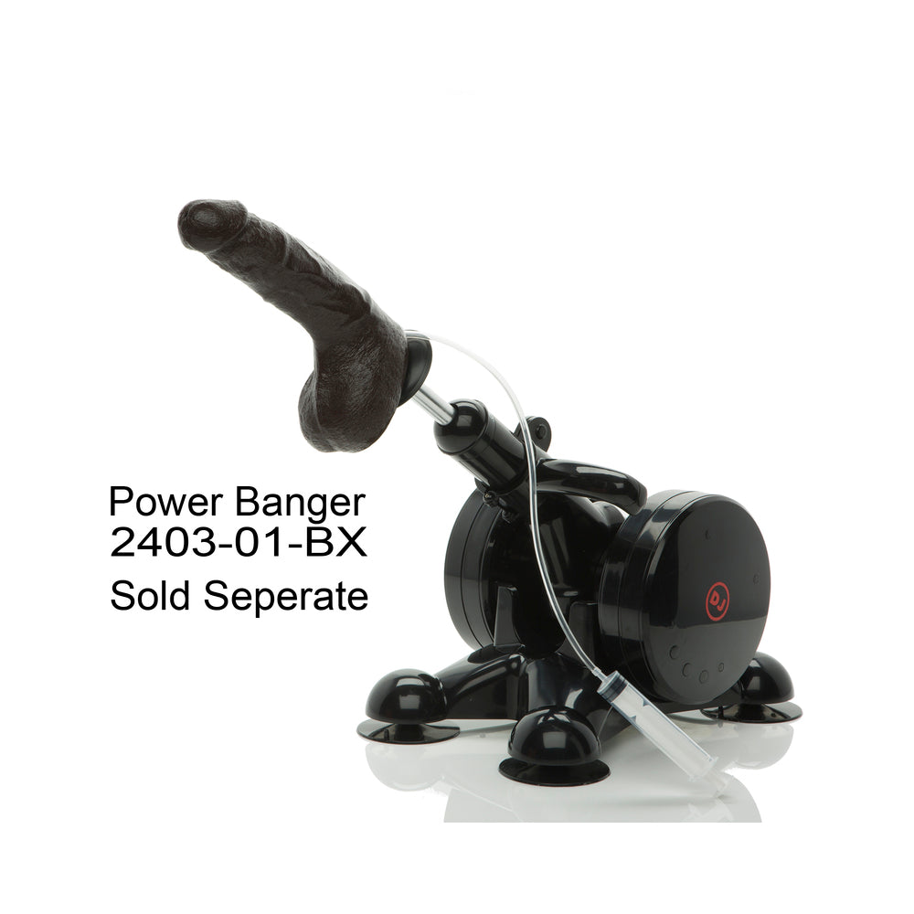 Bust It Squirting Realistic Cock w/1 oz Nut Butter - Black