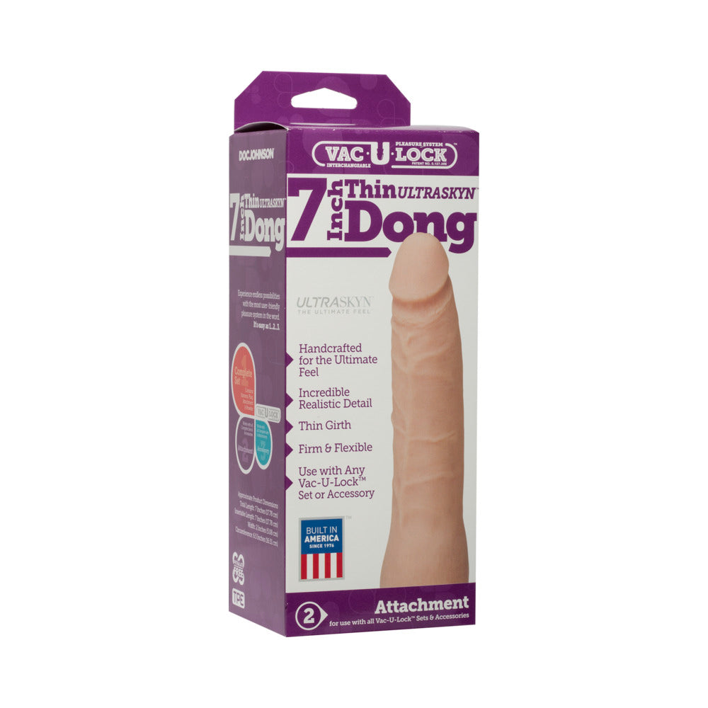 Vac-U-Lock-UR3 Thin Dong-White 7"