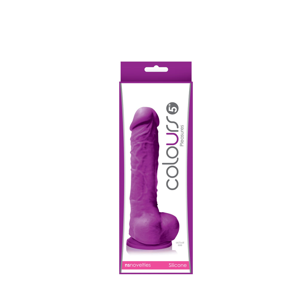 Colours Pleasures Dildo-Purple 5"