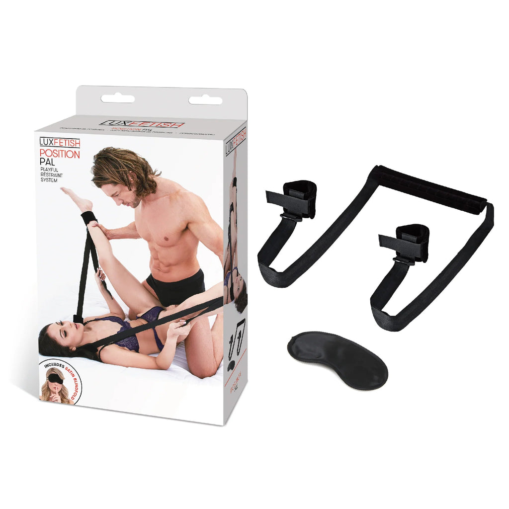 Lux Fetish Position Pal Sex Sling-Black