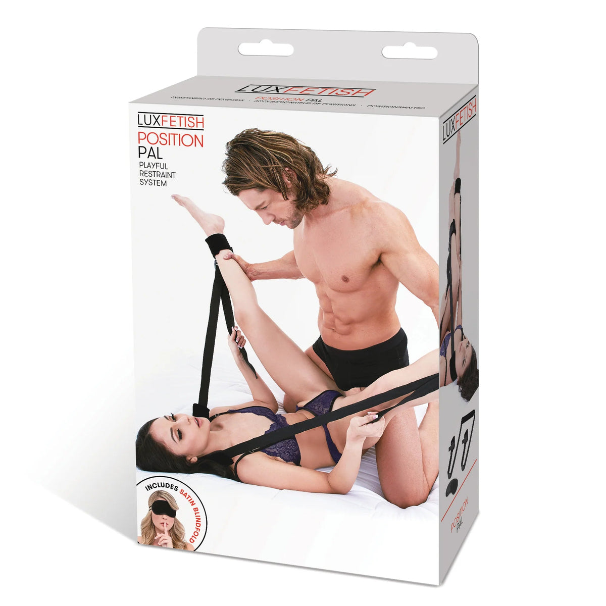 Lux Fetish Position Pal Sex Sling-Black