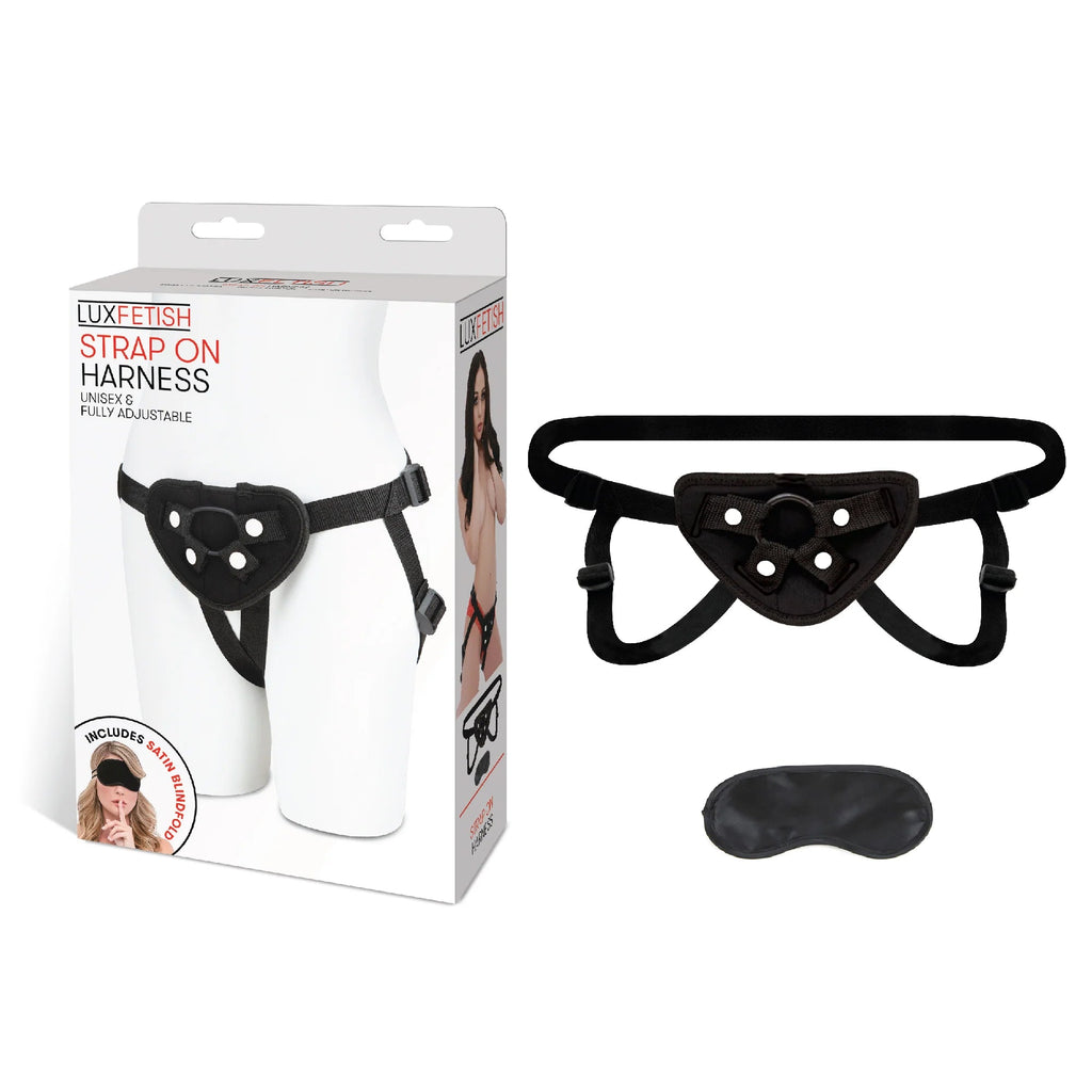 Lux Fetish Strap On Harness - Black
