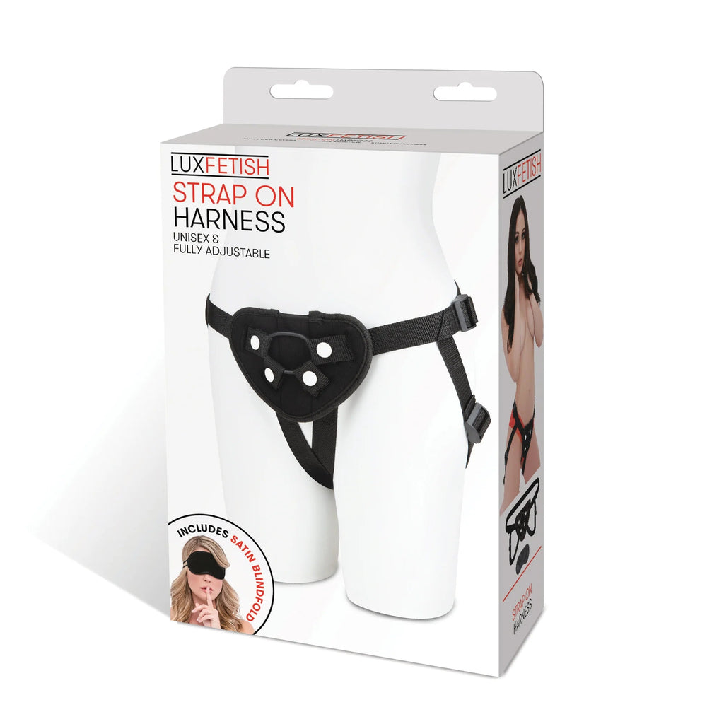 Lux Fetish Strap On Harness - Black