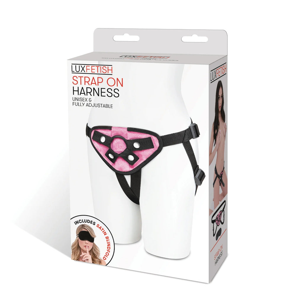 Lux Fetish Strap On Harness - Pink