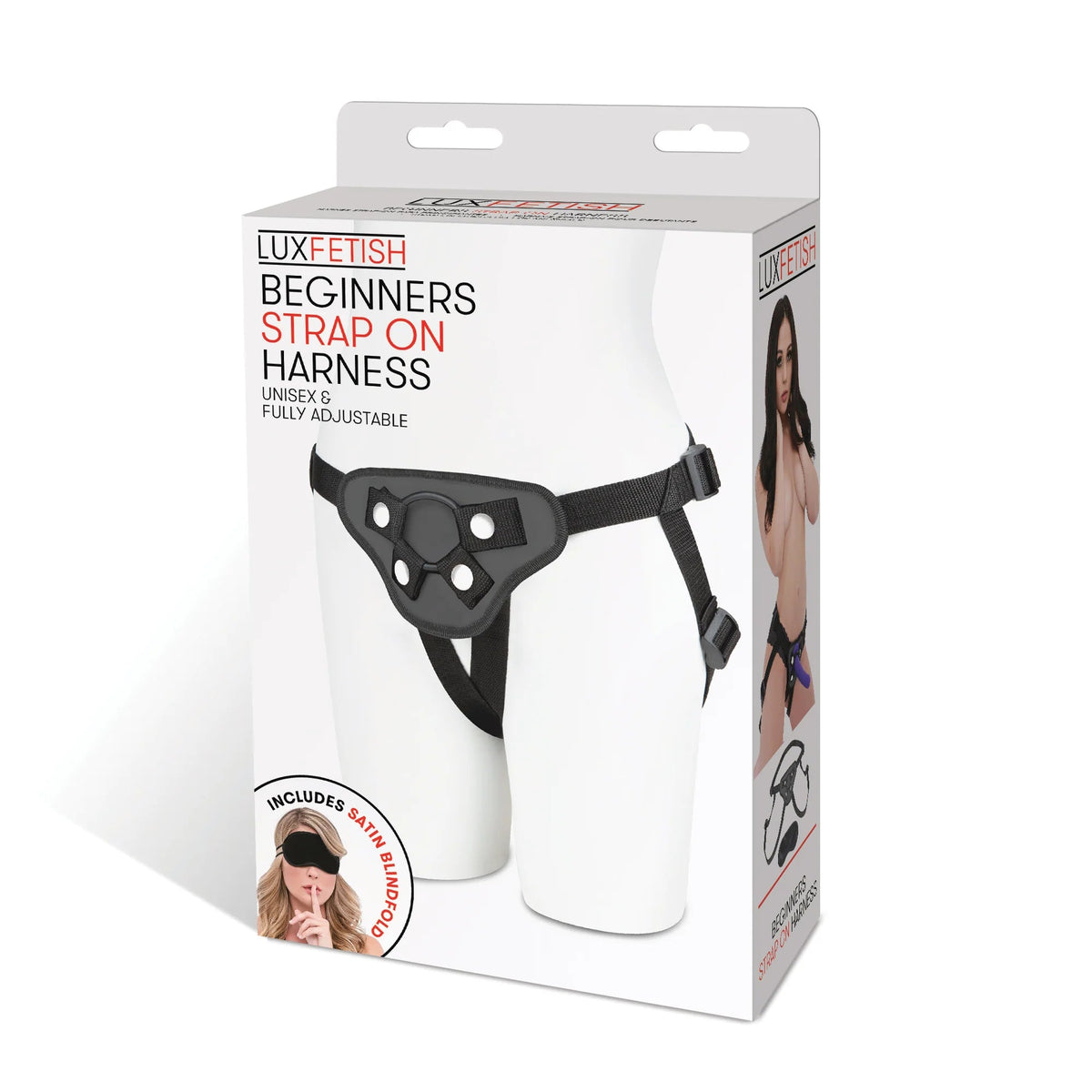 Lux Fetish Beginners Strap-on Harness-Black