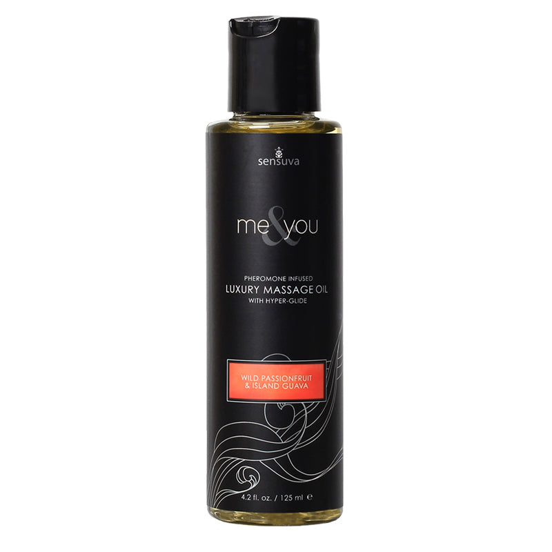 Sensuva Me & You Luxury Massage Oil-Passion Fruit/Guava 4.2oz