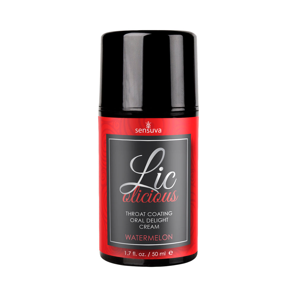 Sensuva Lic-O-Licious Throat Coating Oral Delight Cream-Watermelon 1.7oz