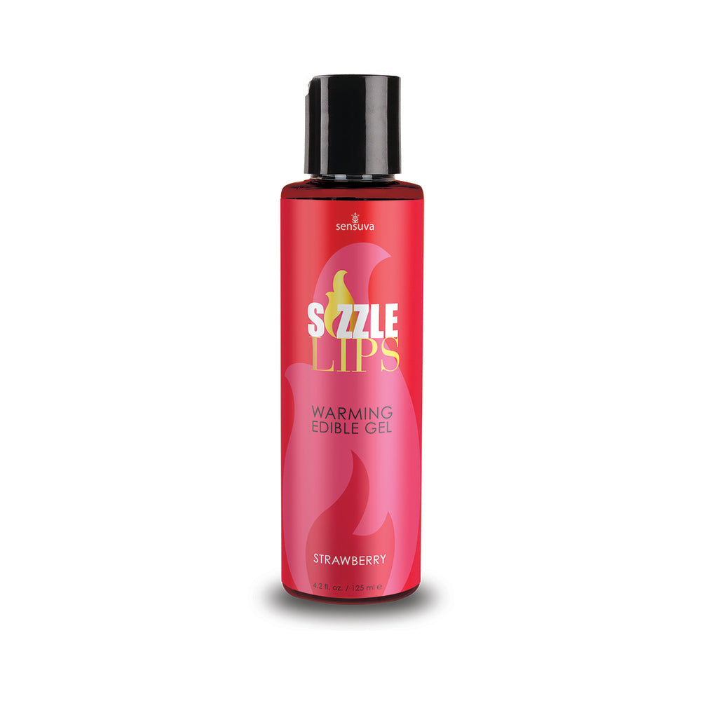 Sizzle Lips Warming Gel - 4.2 oz Bottle Strawberry