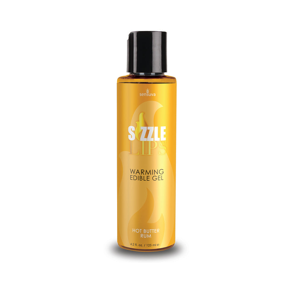 Sizzle Lips Warming Gel - 4.2 oz Bottle Butter Rum