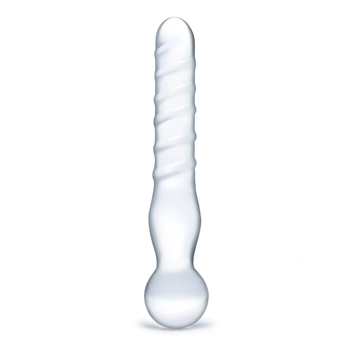 Glas Joystick Clear Glass Dildo-Clear 8"