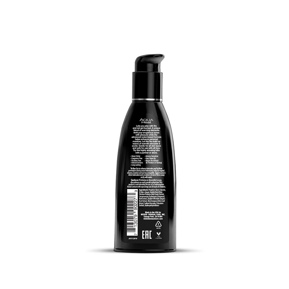 Wicked Sensual Care Aqua Heat Warming Lubricant 2oz