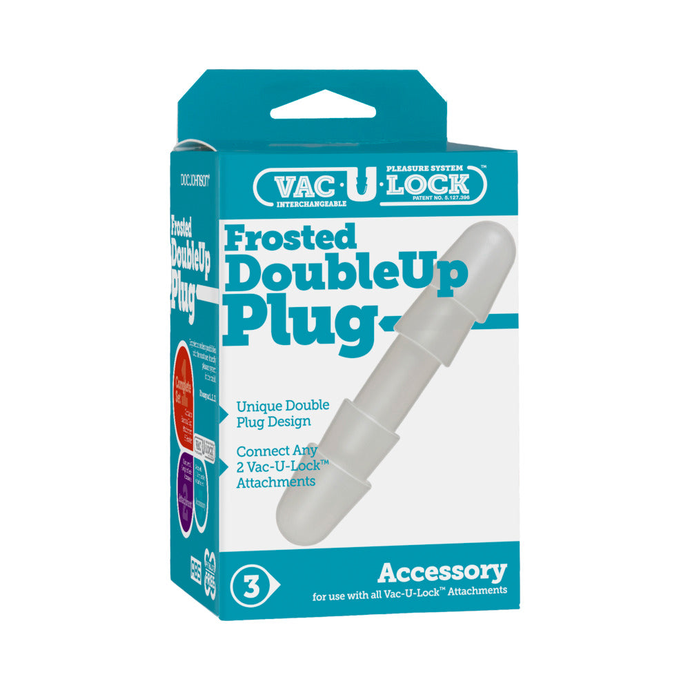 Vac-U-Lock Double Up Plug - Frosted
