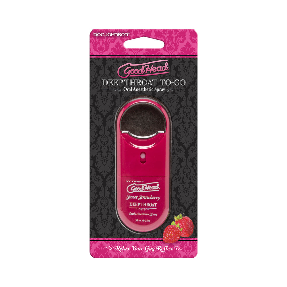 GoodHead Deep Throat Spray To Go-Strawberry .33oz