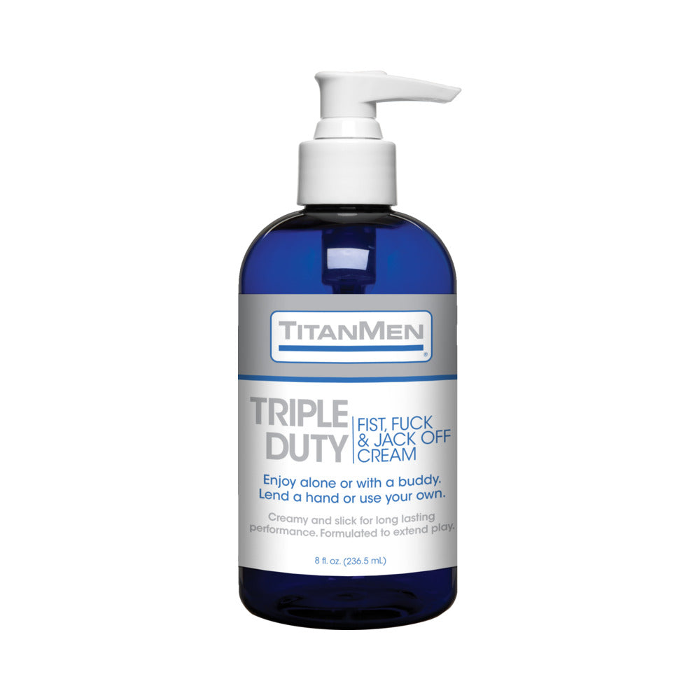Titanmen Triple Duty Fist, Fuck & Jack Off Cream - 8 oz Bottle