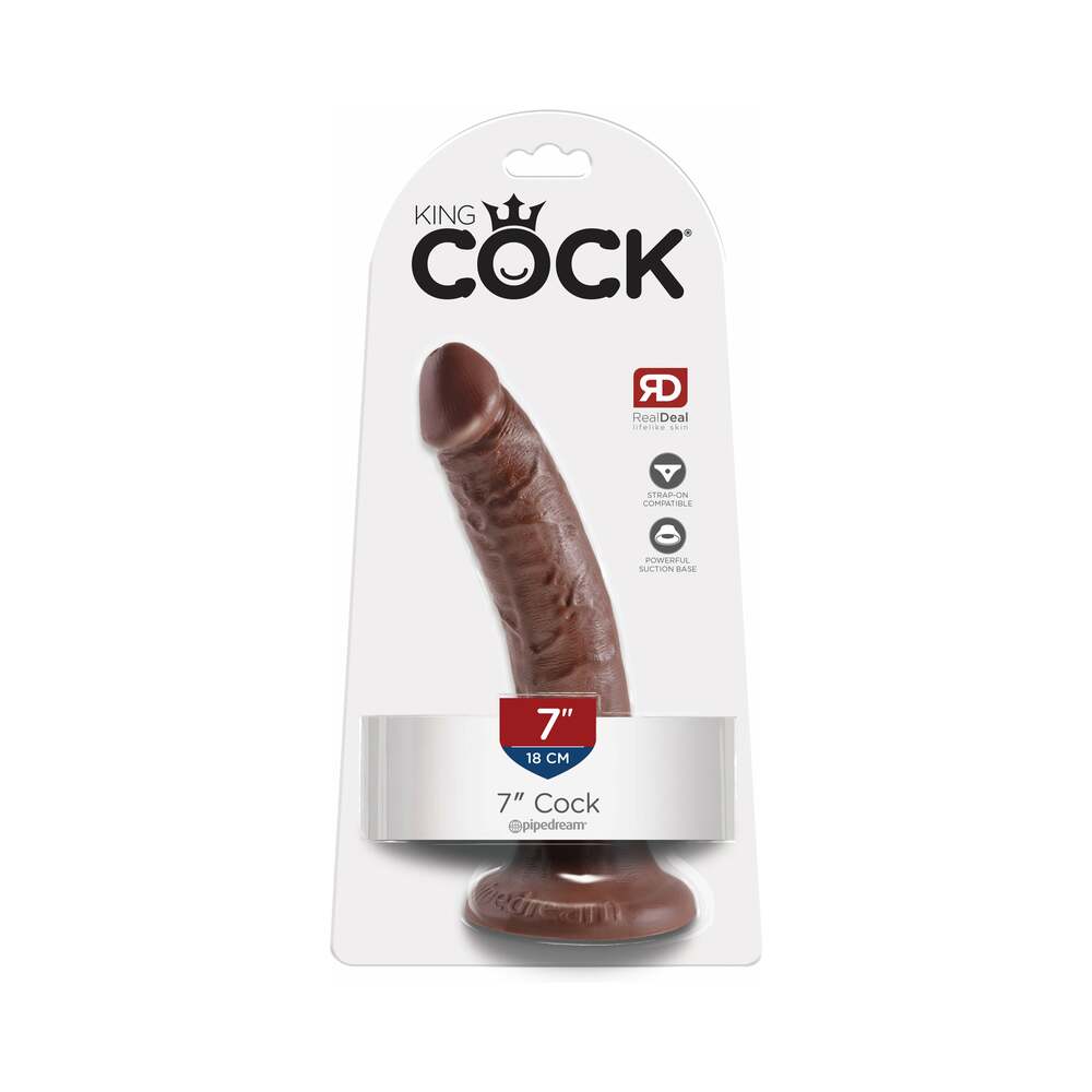 King Cock 7" Cock - Brown