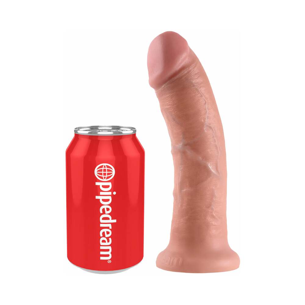 King Cock Realistic Suction Cup 8" Dong - Flesh