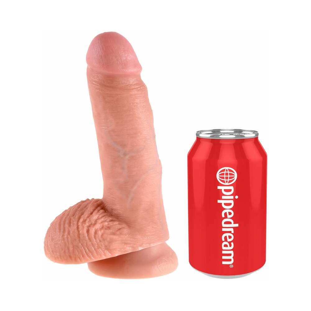 King Cock 7" Cock w/Balls - Flesh