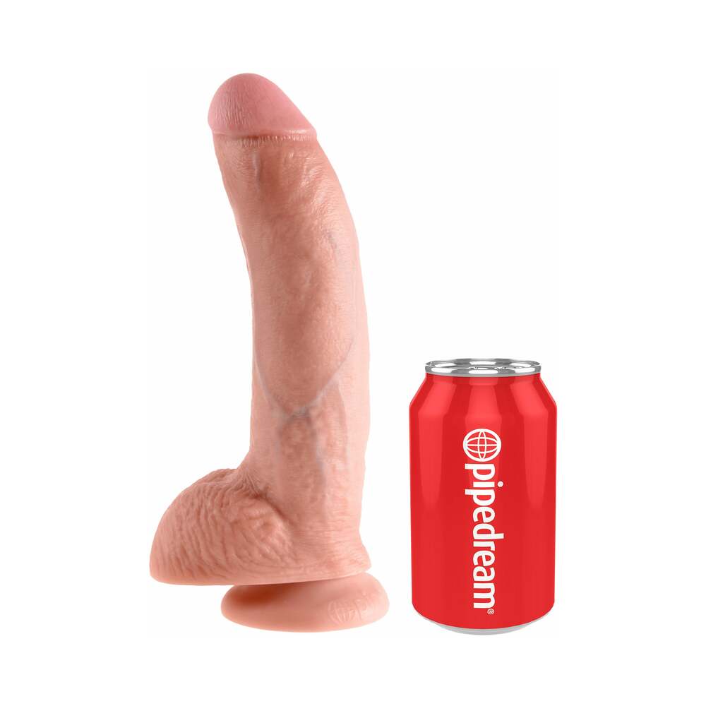 King Cock 9" Cock w/Balls - Flesh