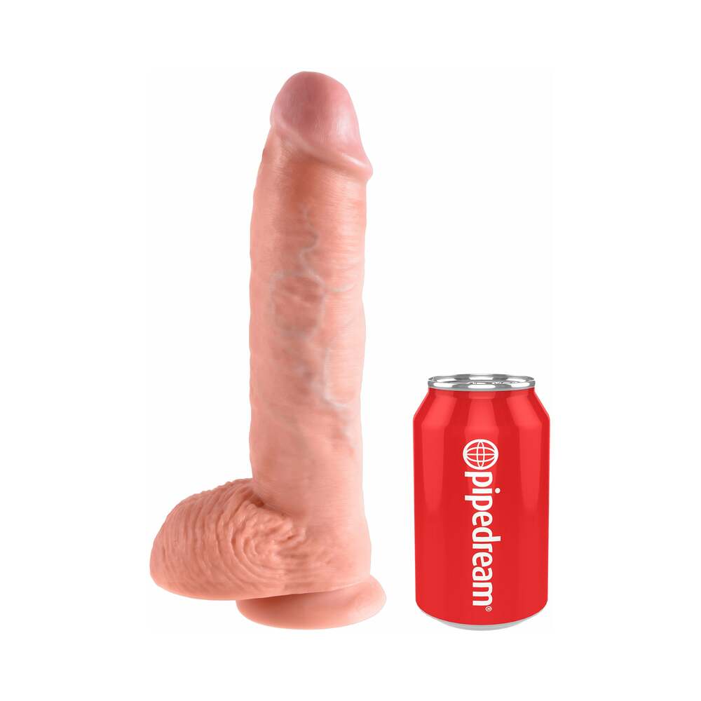 King Cock 10" Cock w/Balls - Flesh