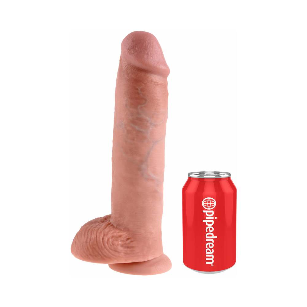 King Cock 11" Cock w/Balls - Flesh