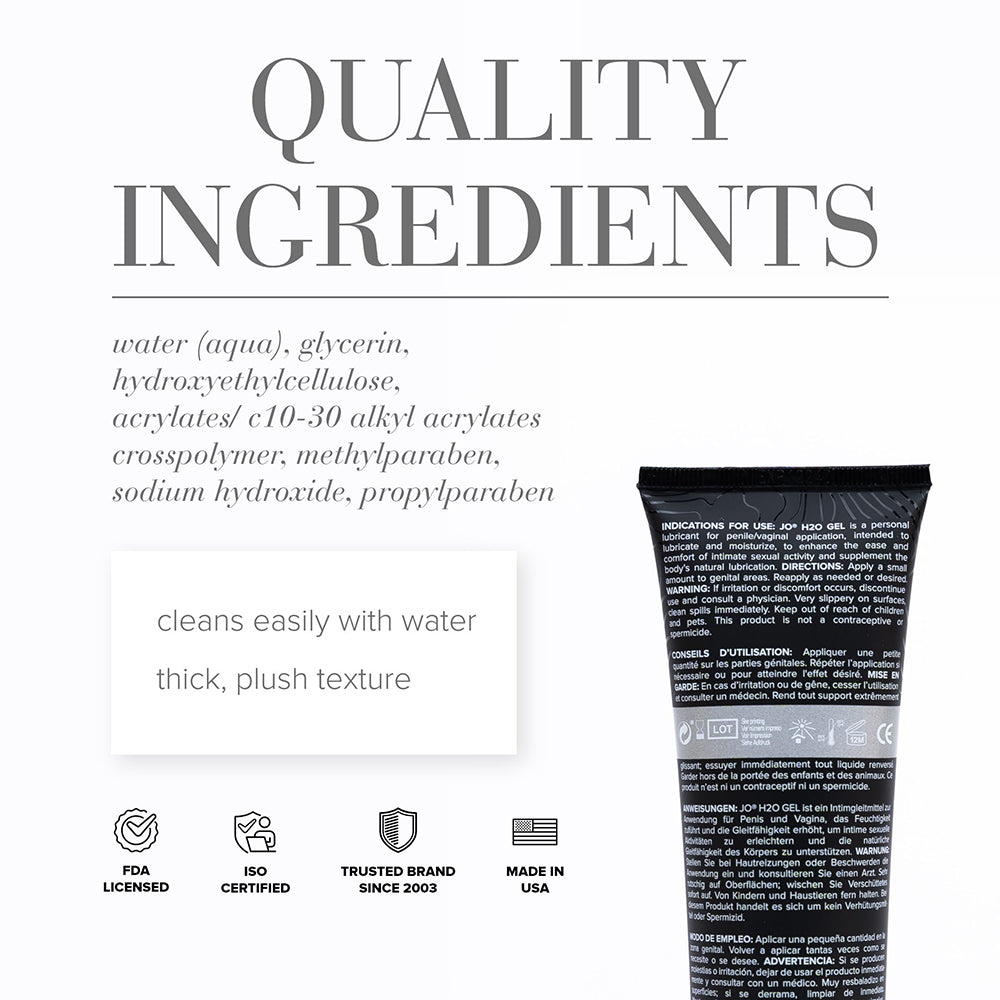 JO H2O Gel - Original Lubricant 4 oz