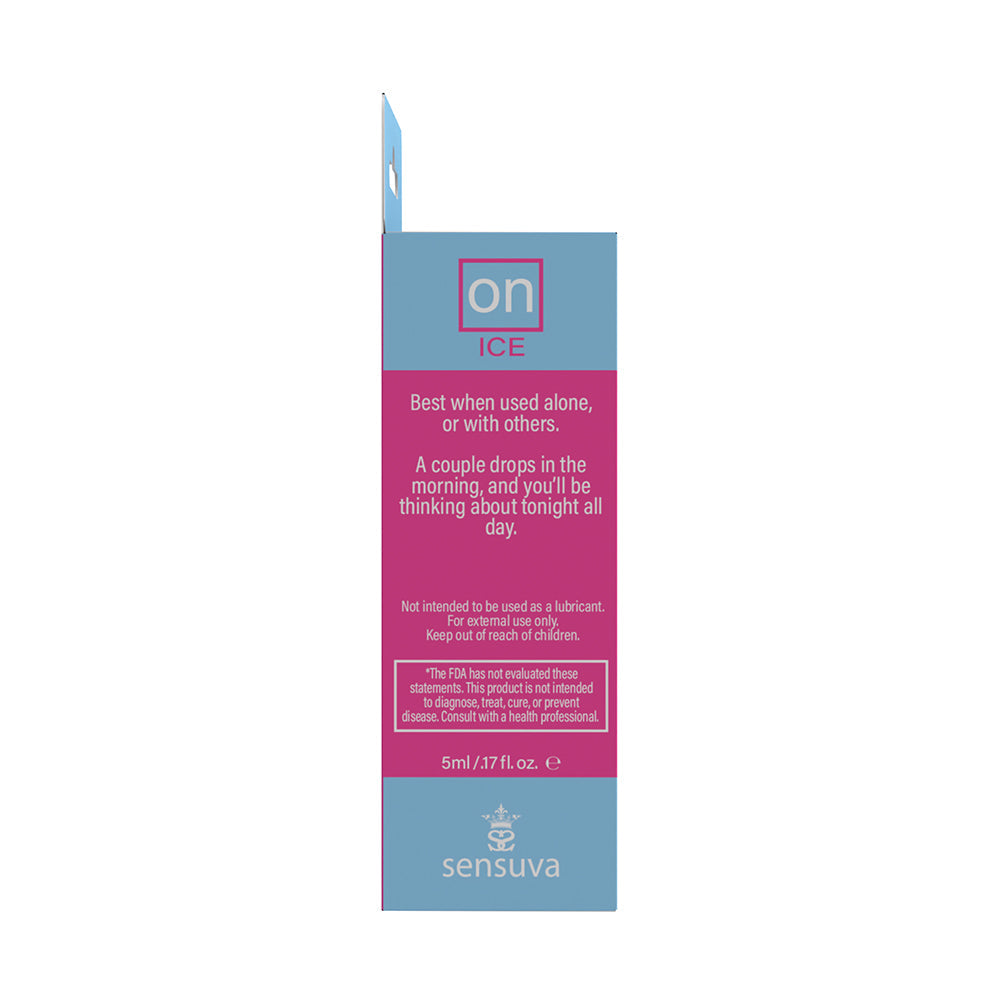 Sensuva ON Ice Arousal Oil 5ml Bottle Medium Box