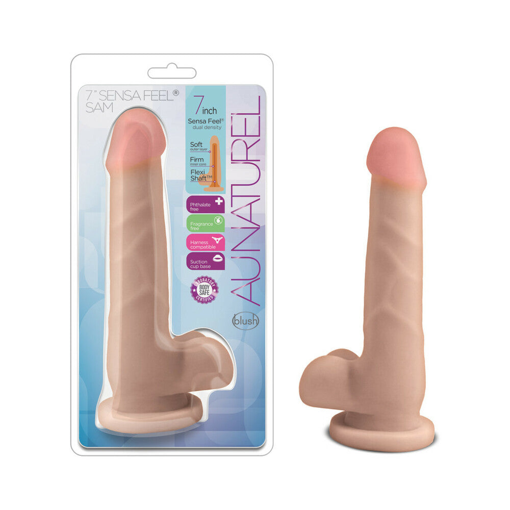 Au Naturel Sam Dildo-Beige 7"