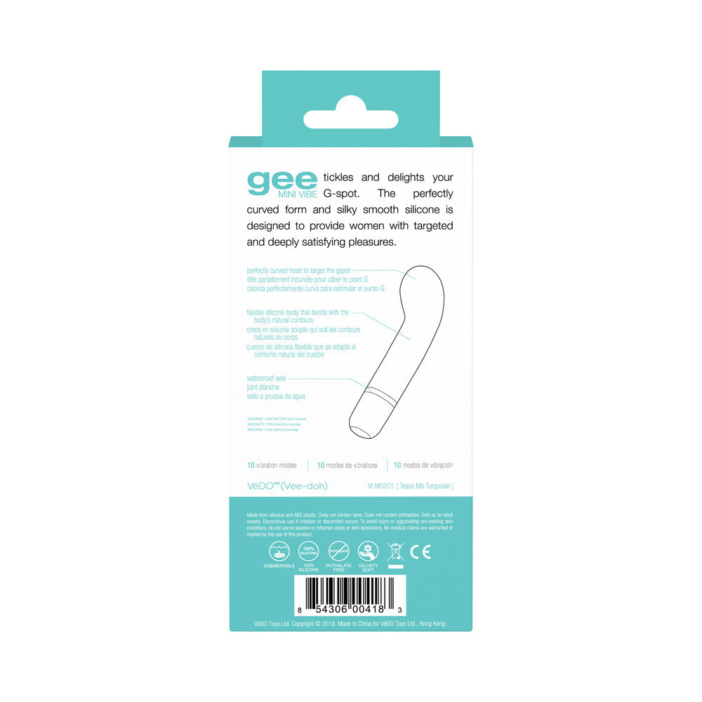 VeDO Gee Mini Vibe - Tease Me Turquoise