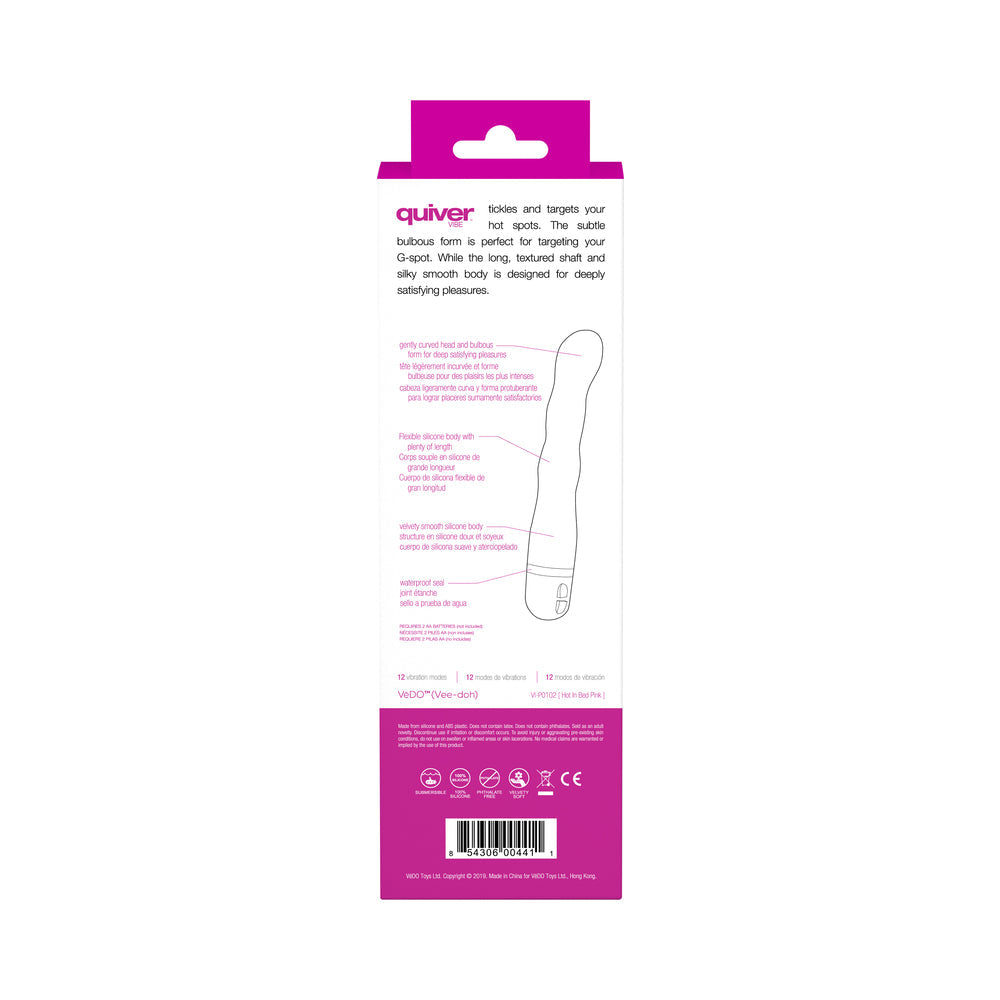 VeDO Quiver Mini Vibe - Hot in Bed Pink