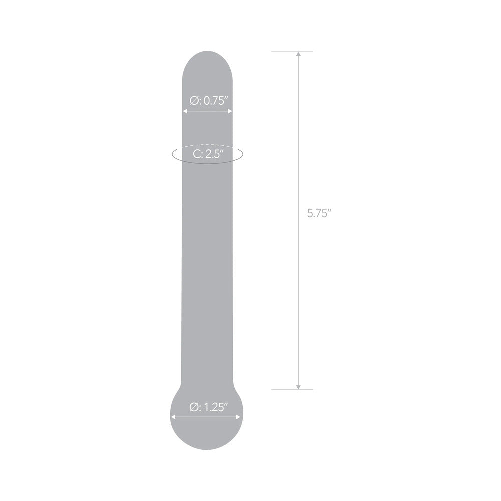 Glas 7" Straight Glass Dildo