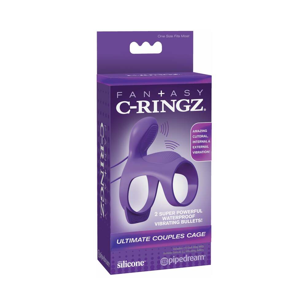 Fantasy C-Ringz Ultimate Couples Cage - Purple