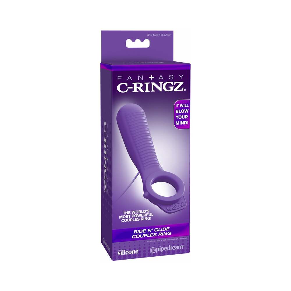 Fantasy C-Ringz Ride N' Glide Couples Ring - Purple
