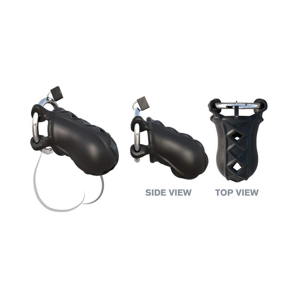 Fantasy C-Ringz Extreme Silicone Cock Blocker-Black