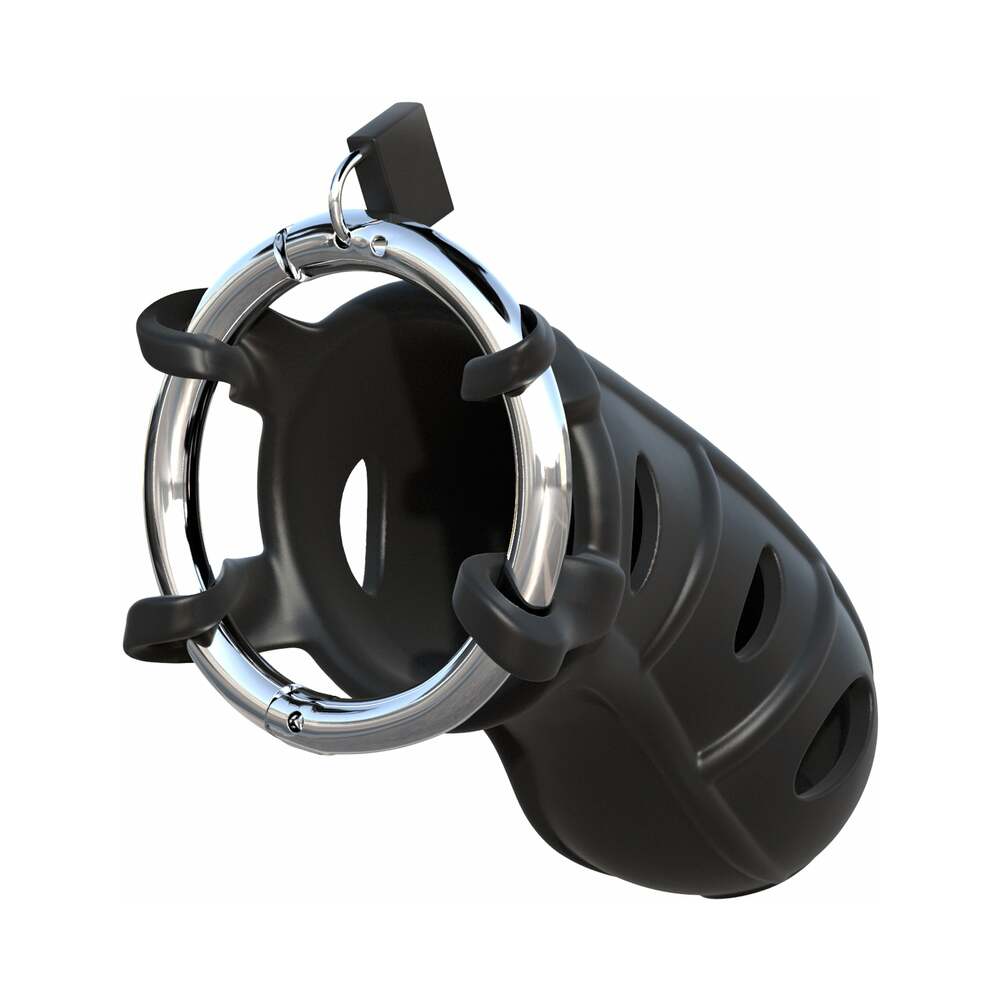 Fantasy C-Ringz Hardcore Silicone Cock Blocker - Black