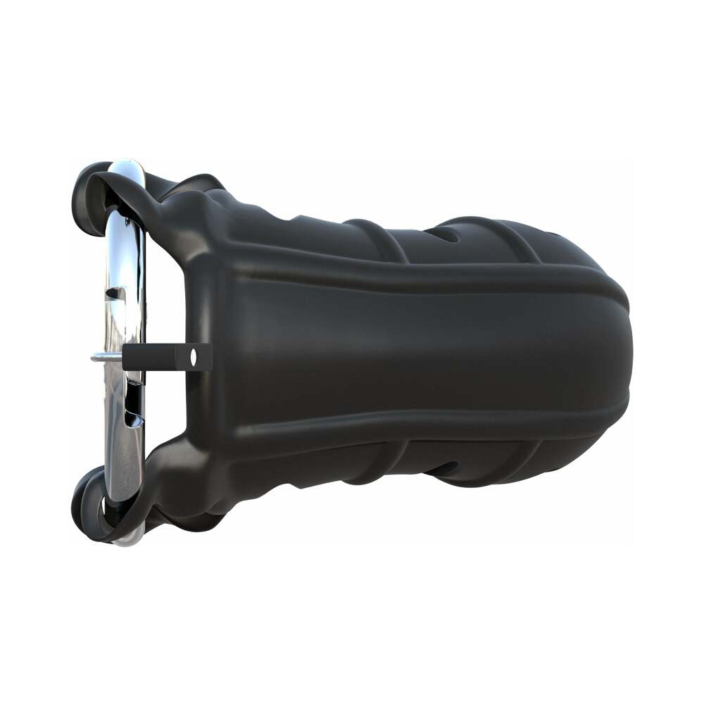 Fantasy C-Ringz Hardcore Silicone Cock Blocker - Black