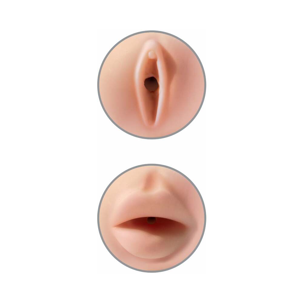 Pipedream Extreme Toyz Tight Grip Dual Density Squeezable Strokers - Pussy & Mouth